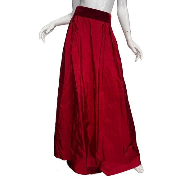 MaxMara Dresses & Skirts - Max Mara Ponza Red High Waist Maxi Skirt Holiday Formal Party Luxury Minimalist